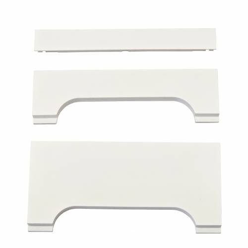 Zaślepki do profilu aluminiowego 160mm BIAŁE komplet - PCV – 2szt